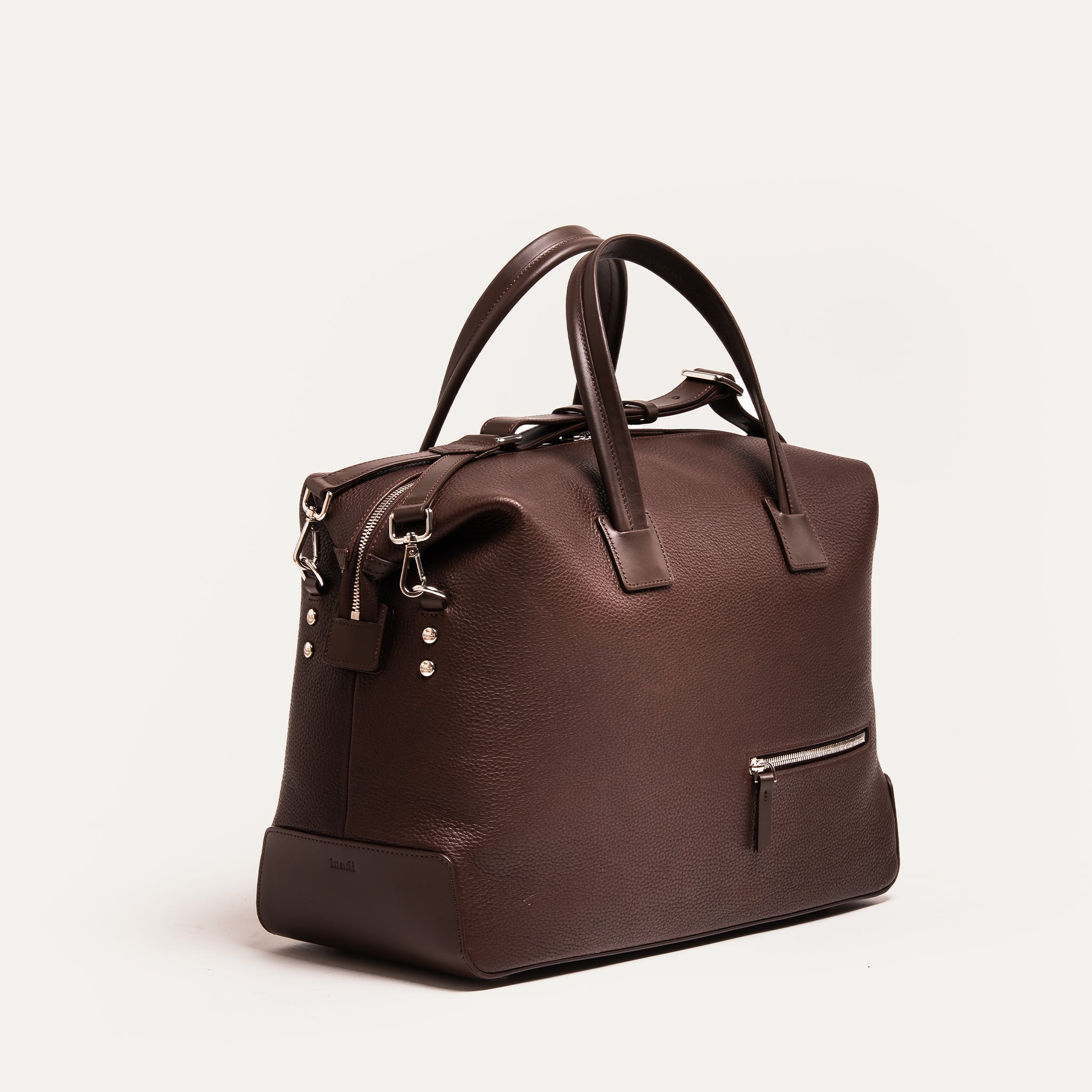 Sac de voyage en cuir marron pour homme – sac week-end élégant, idéal comme sac cabine