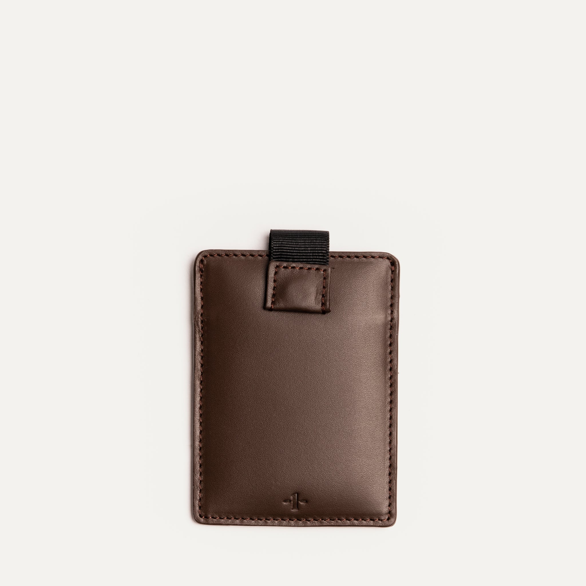 lundi leather card holder | LOUIS Chestnut