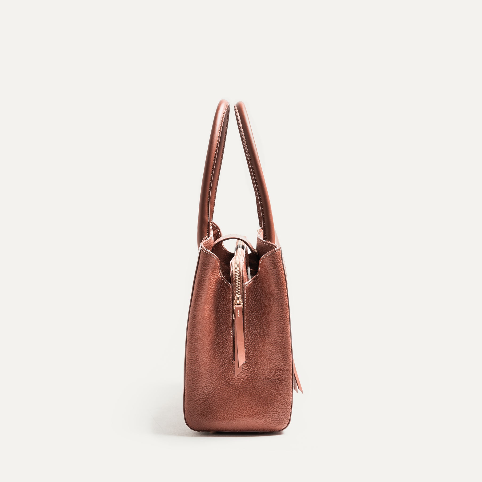 lundi Leather Tote Bag | Emy Cognac