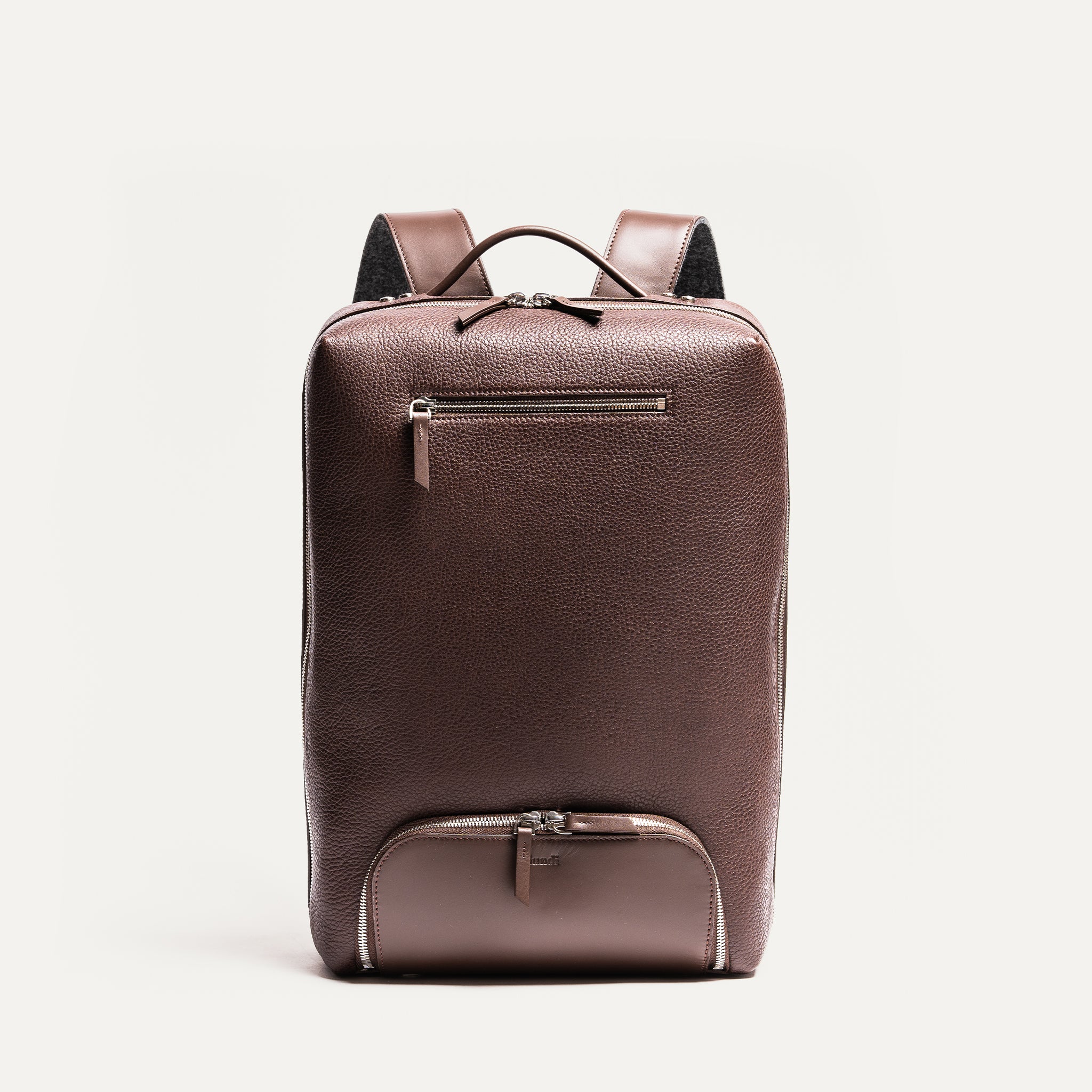 lundi Leather Backpack | GIANI Chestnut