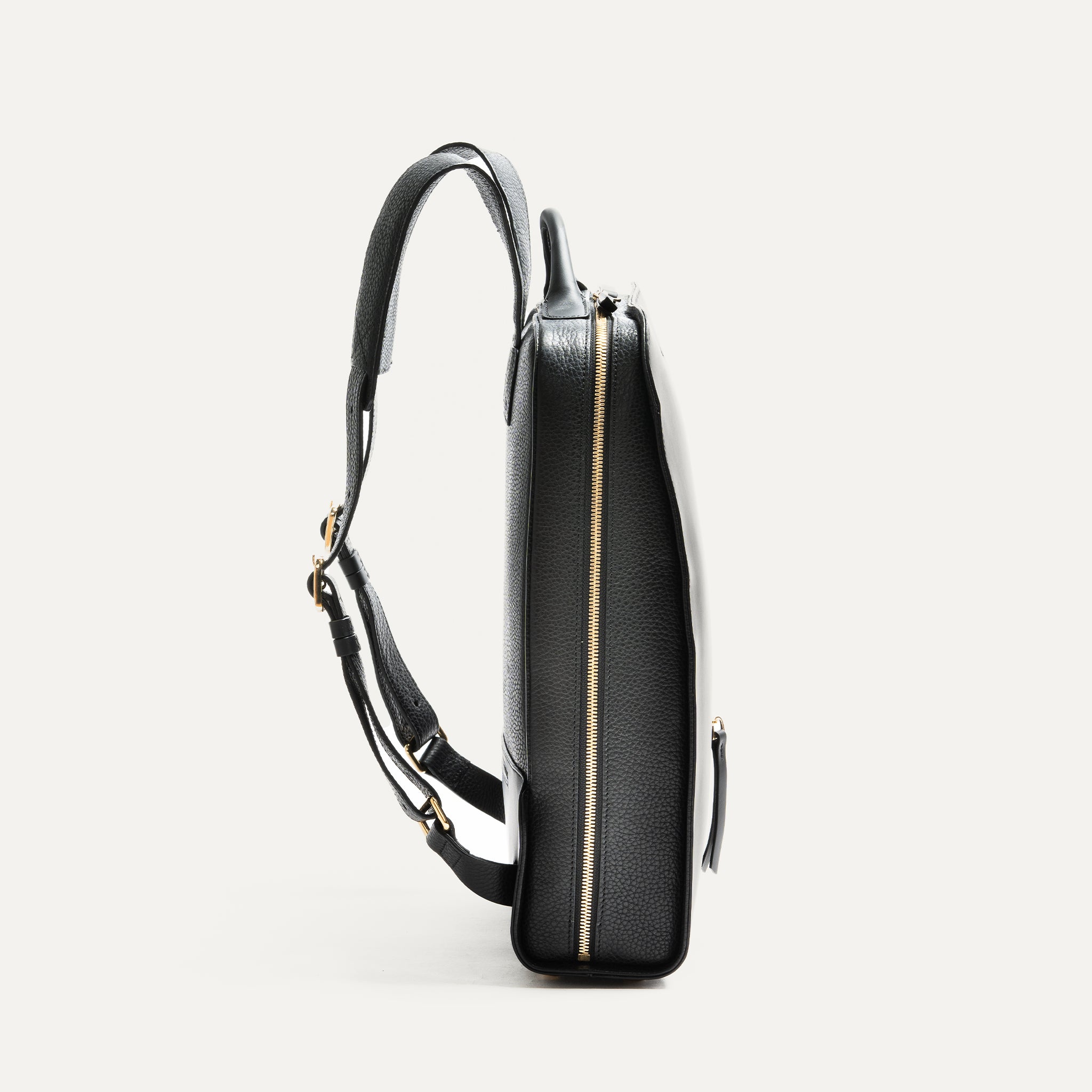 lundi Leather Backpack | Chiara Black