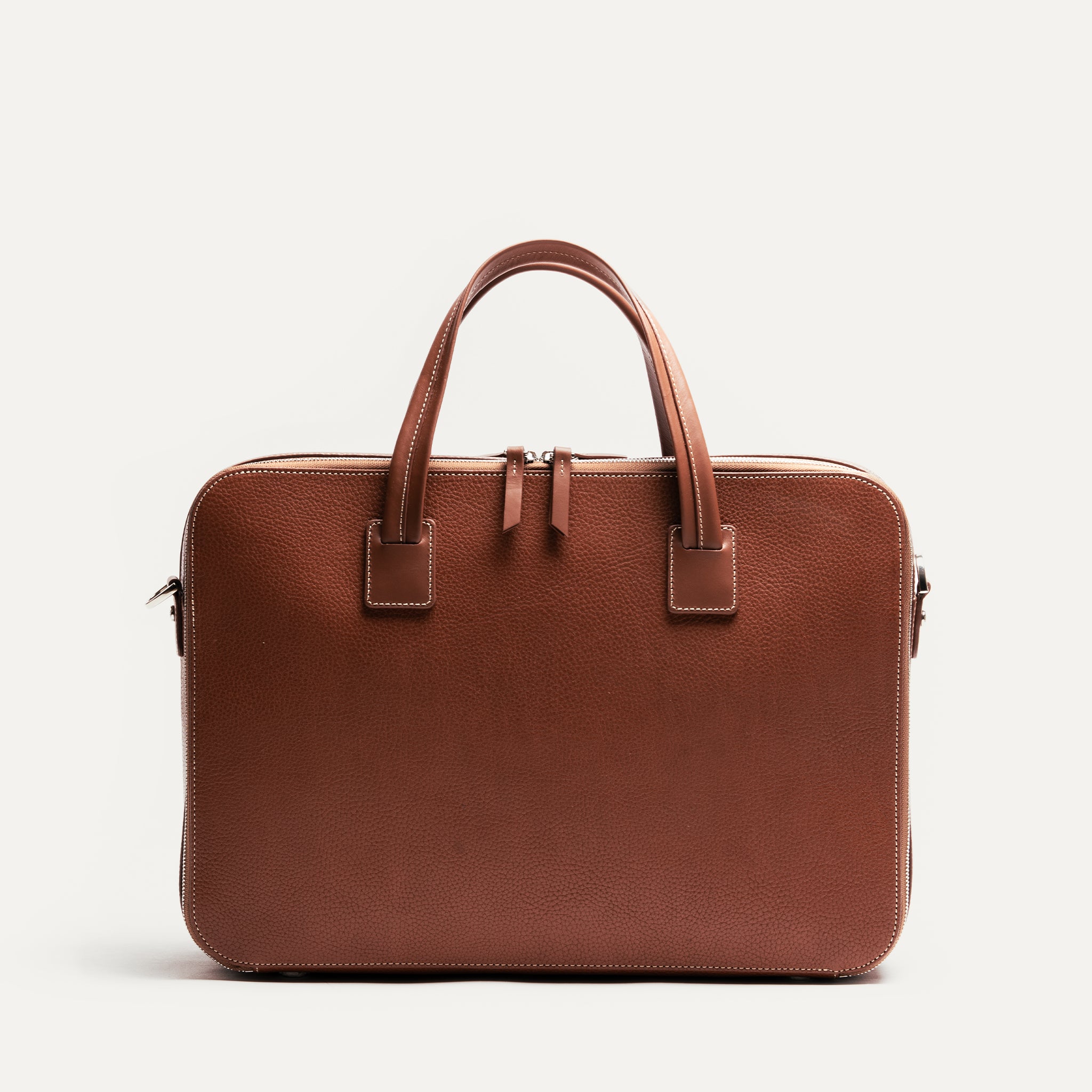TILIO II - Cognac | lundi 36 hour laptop bag in full grained leather