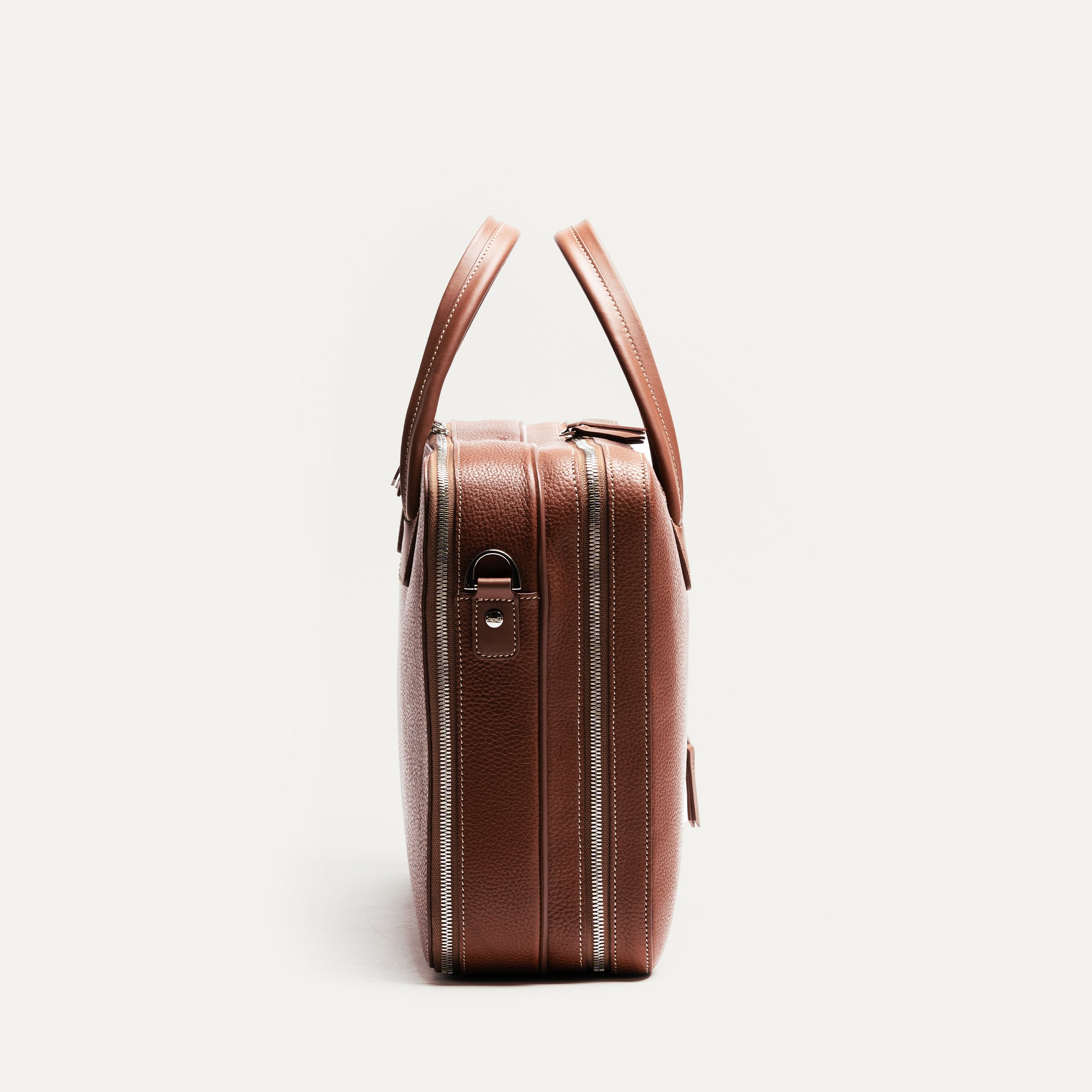 TILIO II - Cognac | lundi 36 hour laptop bag in full grained leather