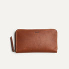 Compagnon femme en cuir grainé cognac