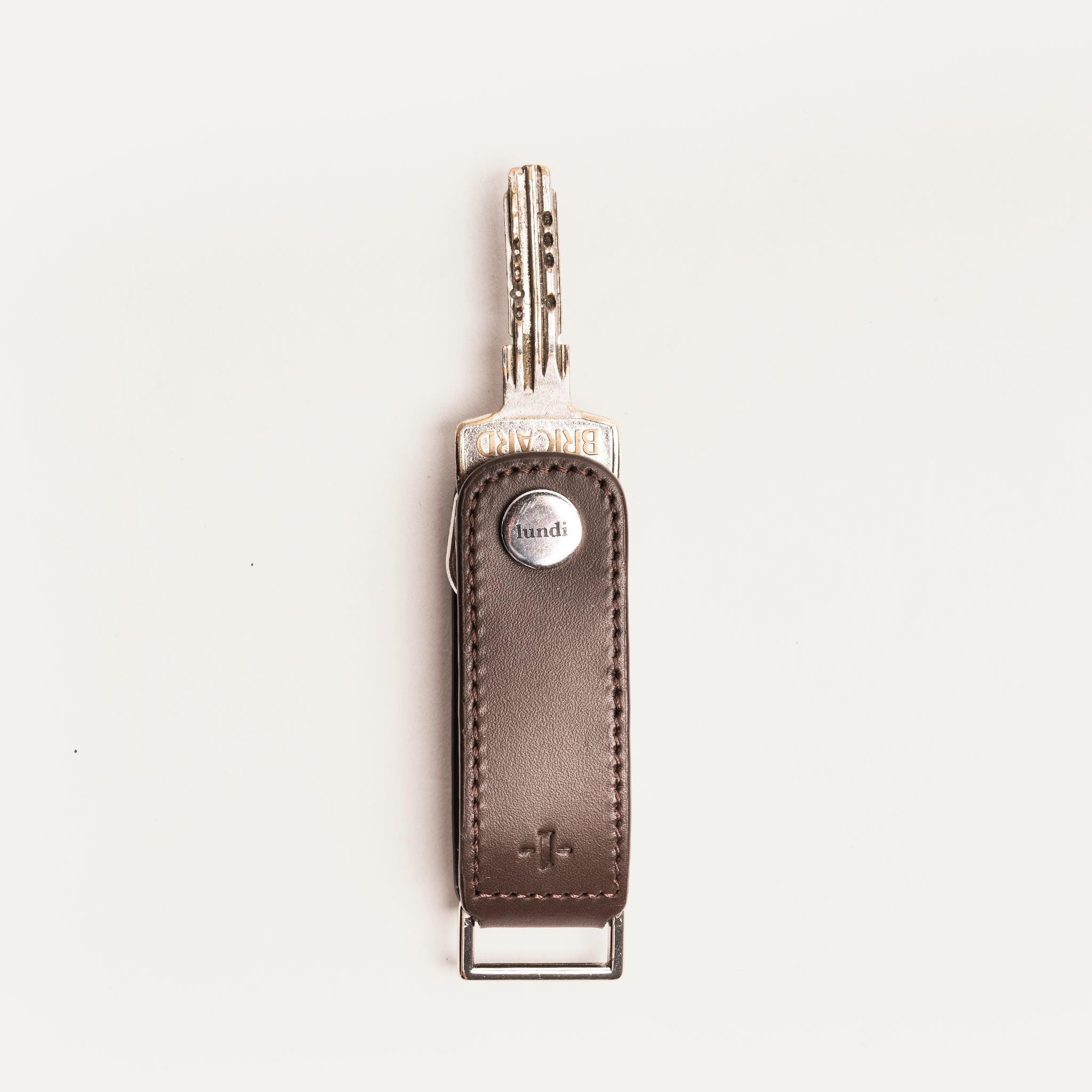 Leather Key Ring | Lucio Chestnut