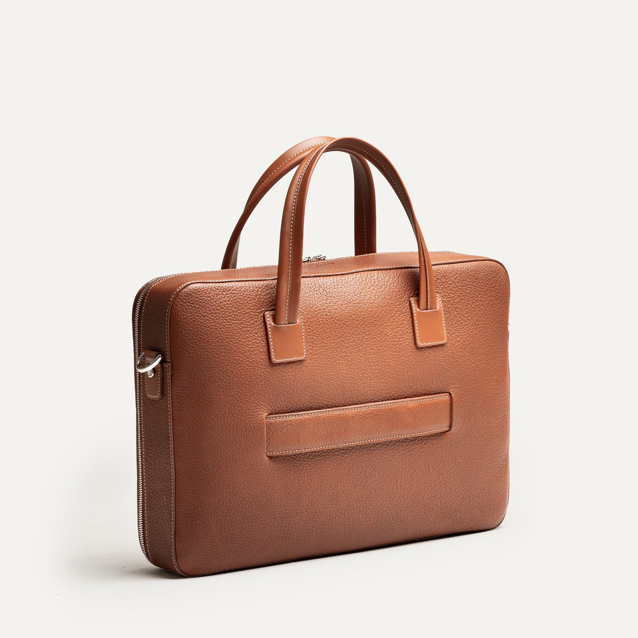Leather Briefcase Cognac lundi OSCAR