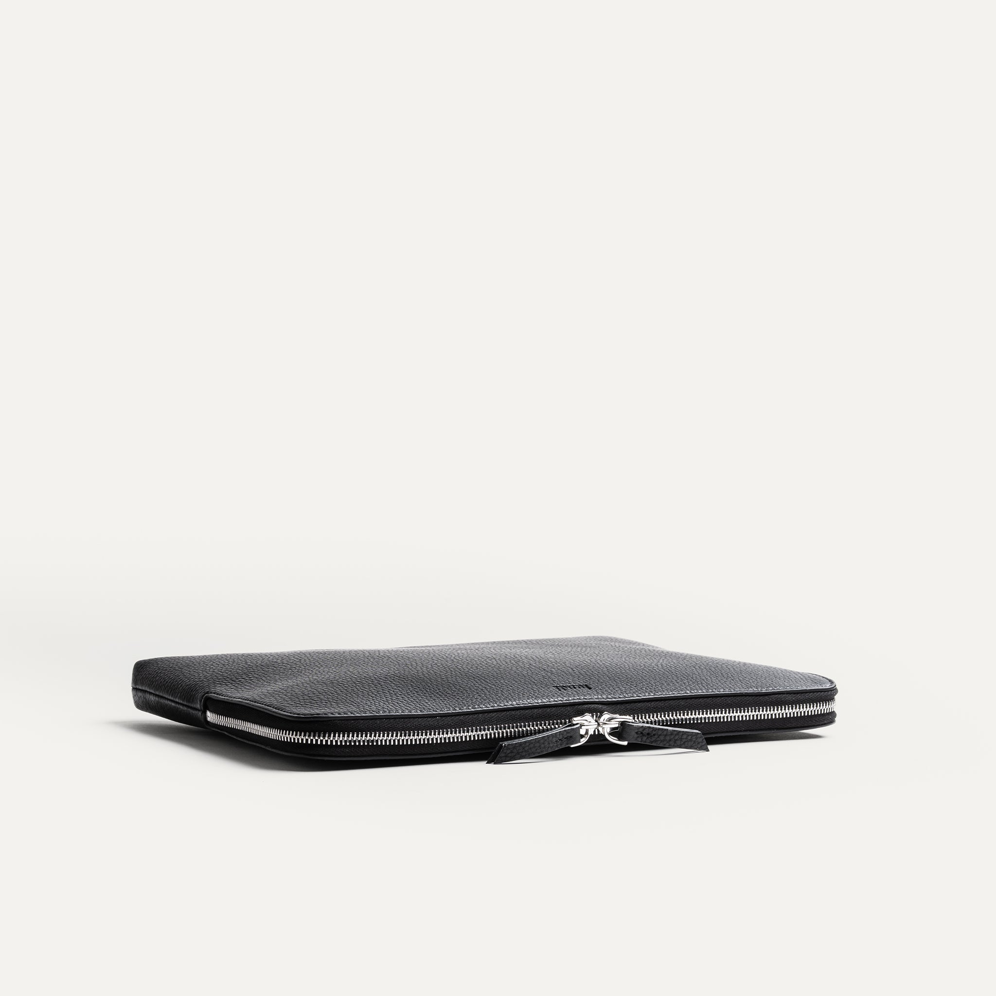 Pochette en cuir grainé noir pour MacBook Air 13 pouces et Ipad Pro