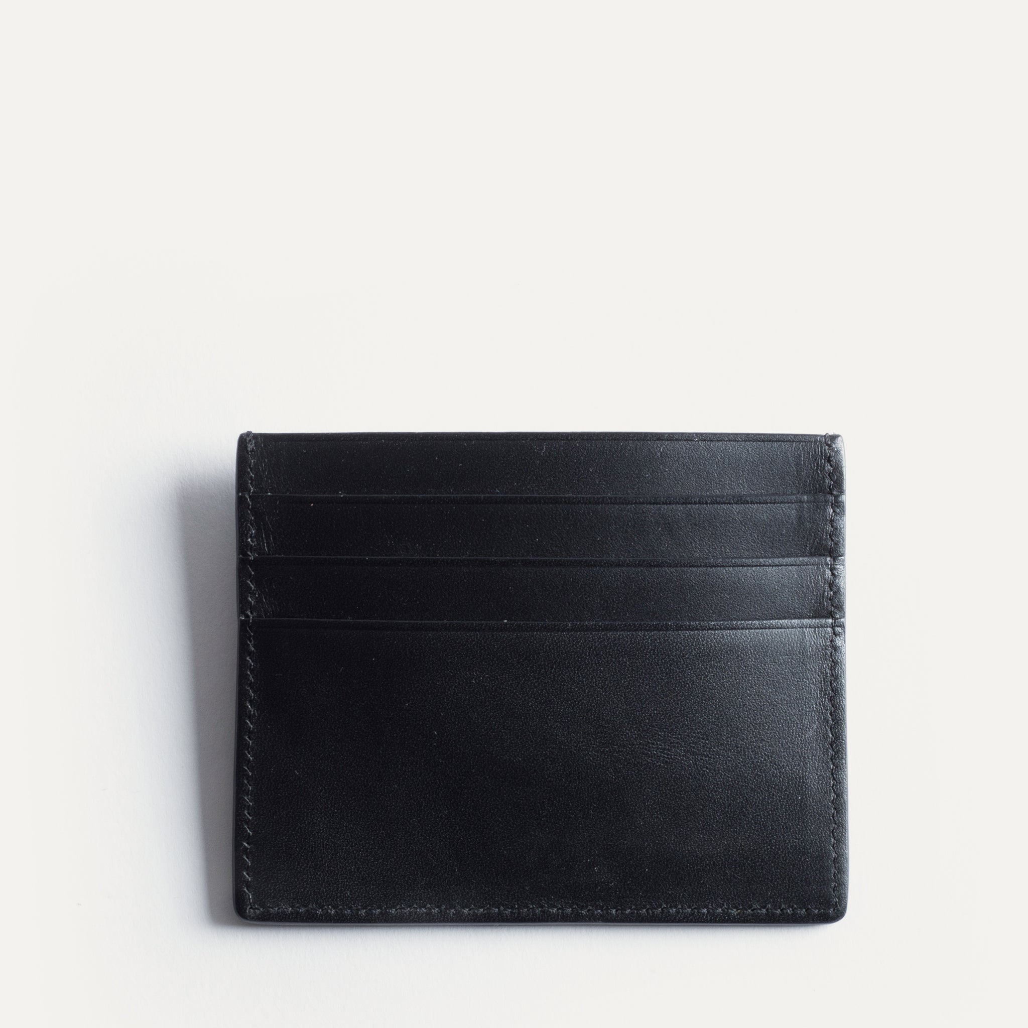 lundi leather card holder | KARL Black
