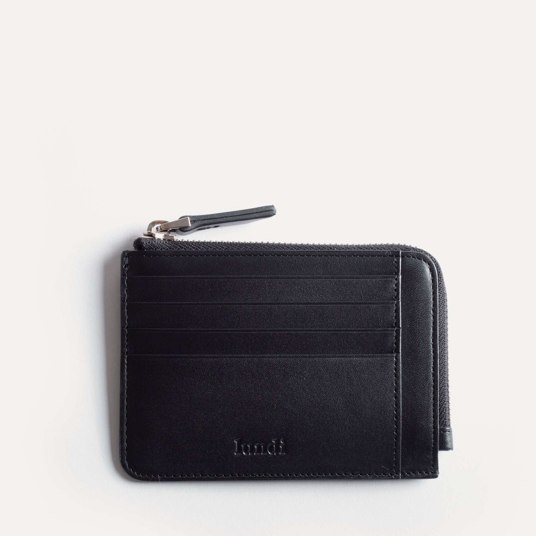 lundi Leather Wallet | WALDO Black